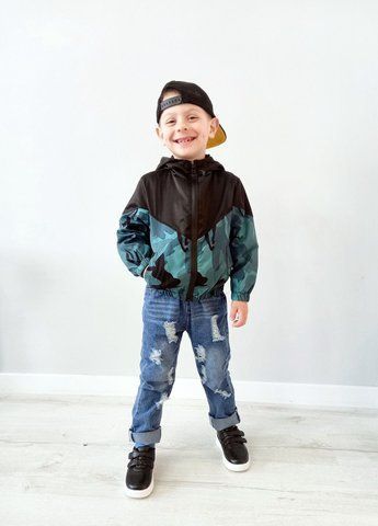 Дитяча вітрівка для хлопчика Kids Fashion 100 см чорний 33678357 фото