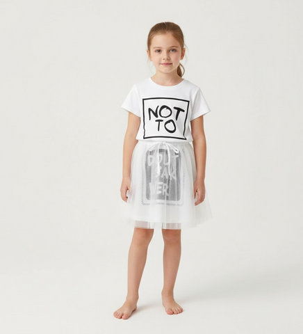 Дитяча сукня для дівчинки JIA Kids 104 см біла 60582191 фото