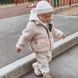 Повсякденна демісезонна дитяча куртка баранець (Teddy), бежева, розмір 98-104 60583543 фото 1