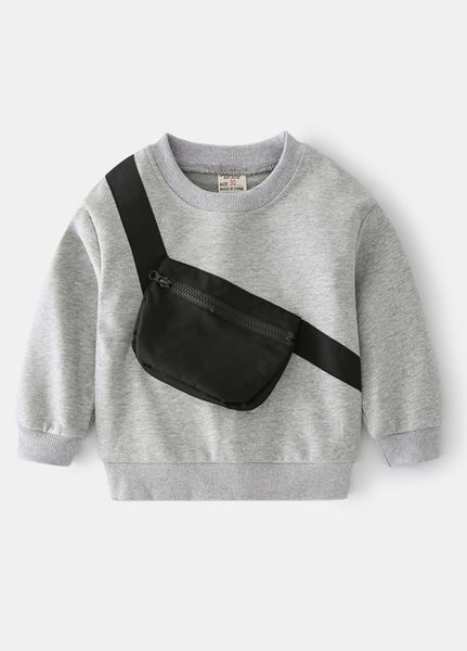 Дитячий джемпер для хлопчика WELLKIDS 104 - 110 см сірий 59686317 фото