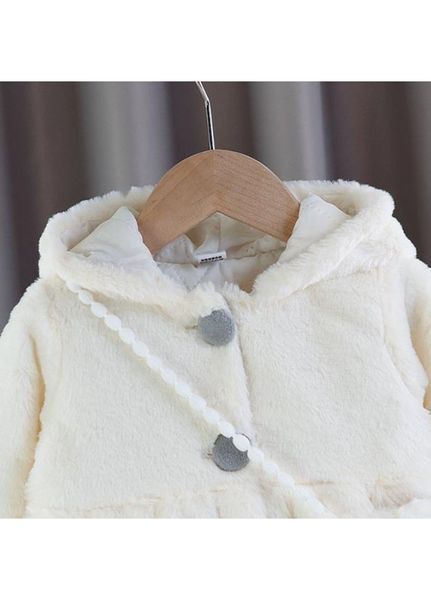 Дитяча шуба для дівчинки BYM kids 74 - 80 см біла 29494748 фото
