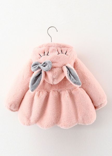 Детская шуба для девочки BYM kids 74 - 80 см пудровая 29494831 фото