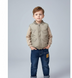 Дитячий жилет для хлопчика Kakady 116 см бежевий 60582594 фото 8