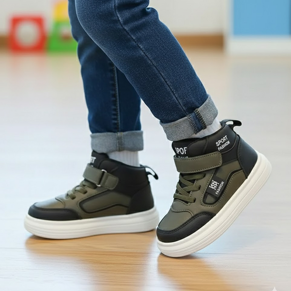 Детские хайтопы для мальчика Sport Fashion 21 размер хаки 60582746 фото