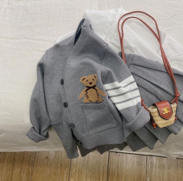 Детский костюм для девочки Chummy 104 см серый 90076829 фото