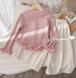 Детский костюм для девочки кардиган, брюки Sweet 80 см розовый 60583110 фото 3