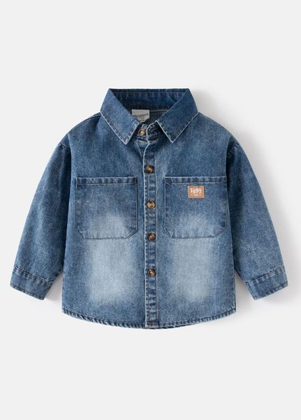 Детская рубашка для мальчика WELLKIDS 110 см синий 89542870 фото