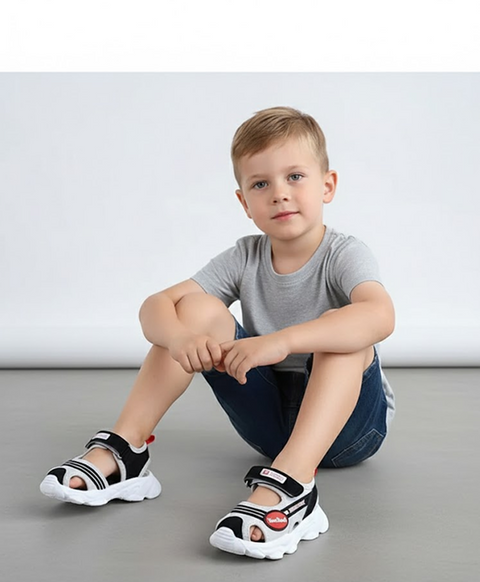 Дитячі сандалії для хлопчика Bape kids 21 розмір чорні 64085704 фото