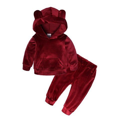 Спортивний дитячий костюм для дівчинки Fashion 104 см бордовий 14598132 фото