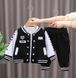 Спортивний дитячий костюм для хлопчика Bambini Felici 80 см чорний 91506205 фото 1