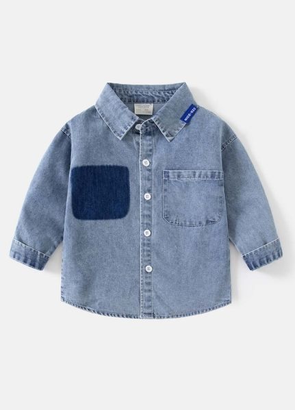 Дитяча сорочка для хлопчика WELLKIDS 98 см синій 65304358 фото