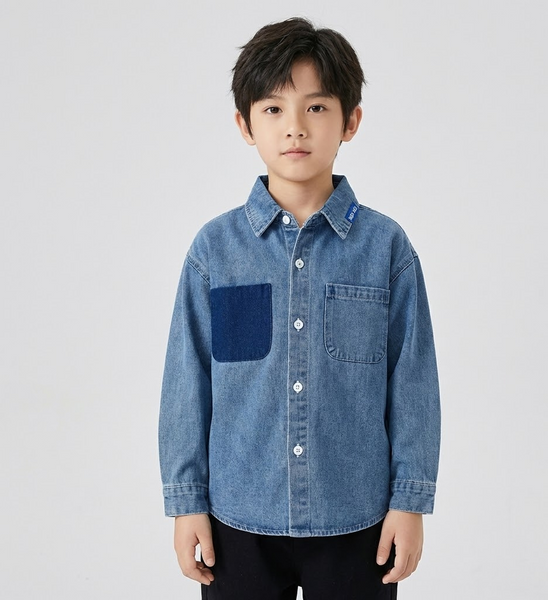 Дитяча сорочка для хлопчика WELLKIDS 98 см синій 65304358 фото