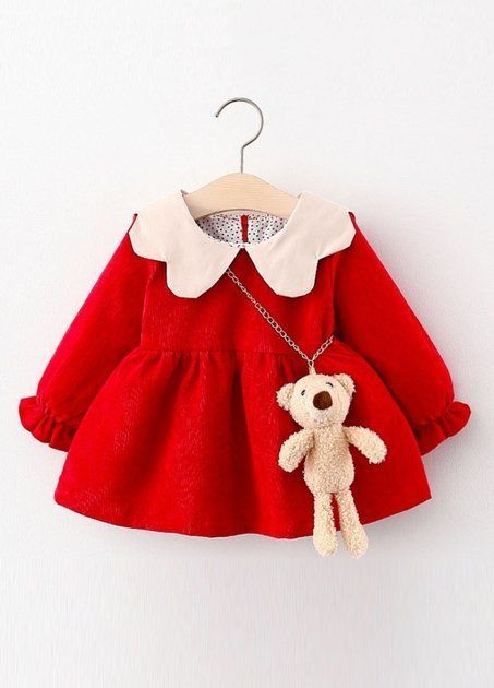 Детское платье для девочки MMYZ 80 см красное 30584074 фото