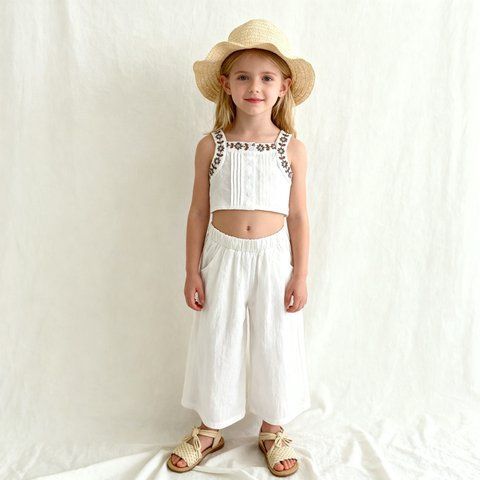 Дитячий костюм для дівчинки Kidsy 98 см білий 60582232 фото