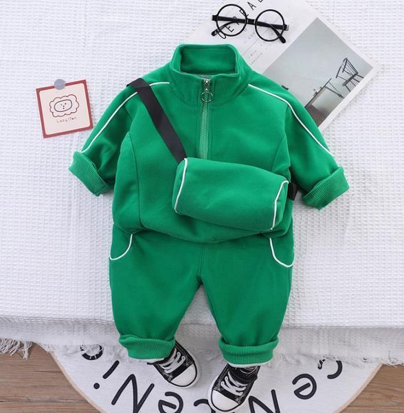 Спортивний дитячий костюм для хлопчика Bambini Felici 104 см зелений 91667935 фото
