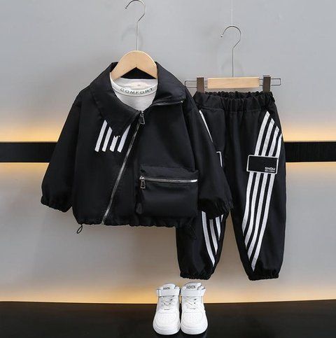 Спортивний костюм для хлопчика Di Sole 104 - 110 см чорний 97779759 фото