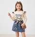 Дитячий костюм для дівчинки Shein 104 см бежевий 75064532 фото 1