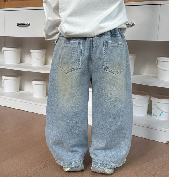 Детские джинсы для девочки AoAo Kids 110 см голубые 99963751 фото